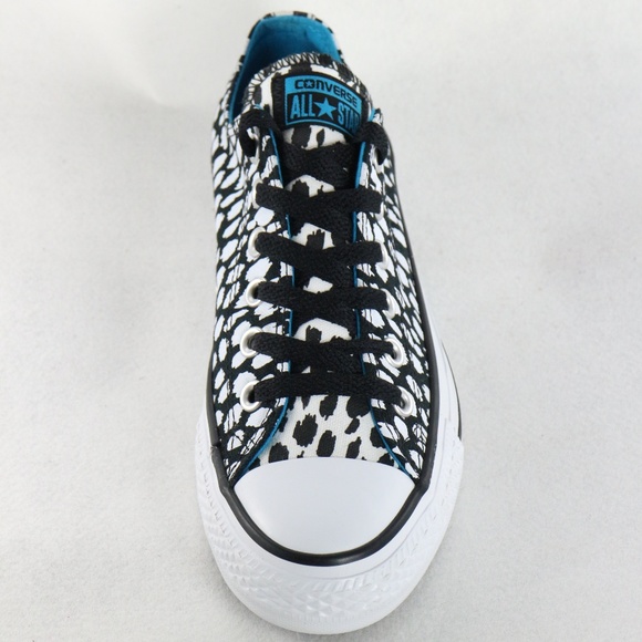 CONVERSE PAIR Chuck Taylor OX White/Black Dots Like New Sz 8 US Wmn - Picture 6 of 8